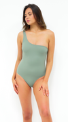 ARYA | Reversible One Piece in Crema & Olive - NANKU SWIMWEAR