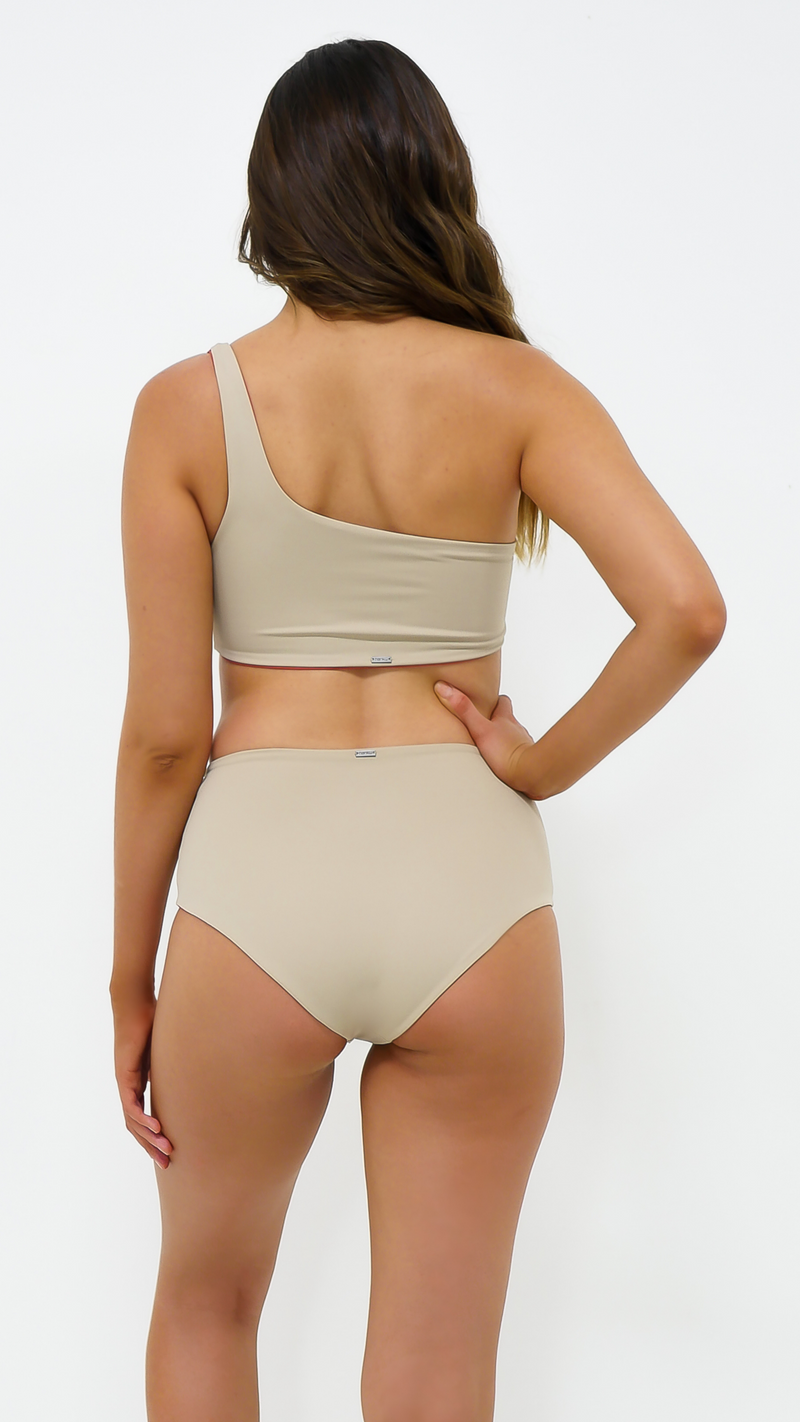 AURA | Reversible Top in Latte & Terra - NANKU SWIMWEAR