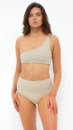 AURA | Reversible Top in Latte & Terra - NANKU SWIMWEAR