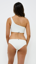 HIPSTER | Reversible Bottom in Crema & Olive - NANKU SWIMWEAR