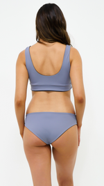 HIPSTER | Reversible Bottom in Noir & Steel - NANKU SWIMWEAR