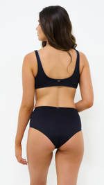 ENYA | Reversible Top in Noir & Steel - NANKU SWIMWEAR