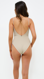 GAIA | Reversible One Piece in Latte & Terra - NANKU SWIMWEAR