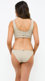 VORA | Reversible Top in Latte & Terra - NANKU SWIMWEAR